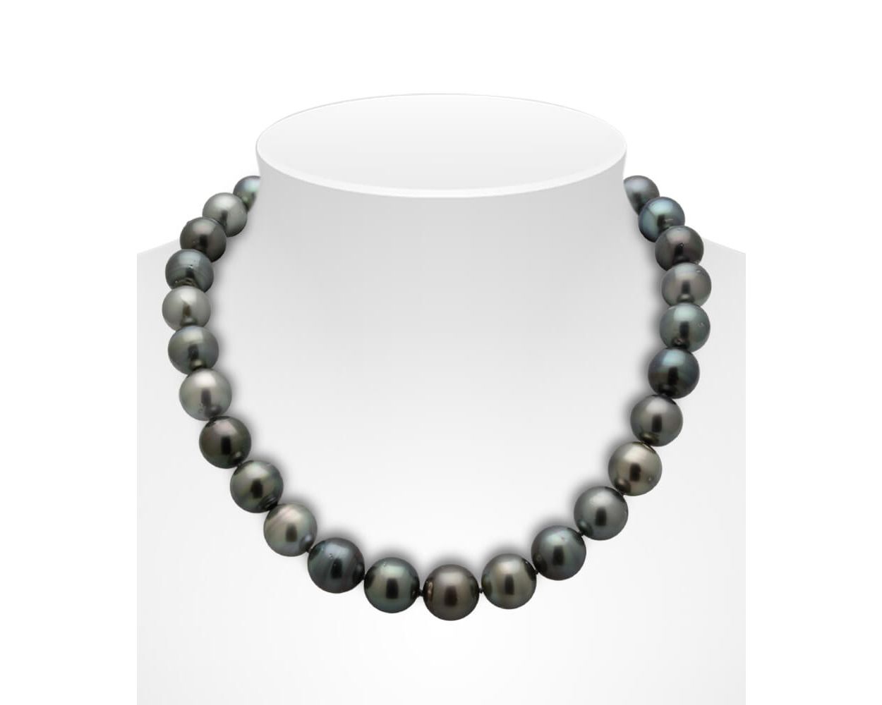 Dark grey pearl necklace deals