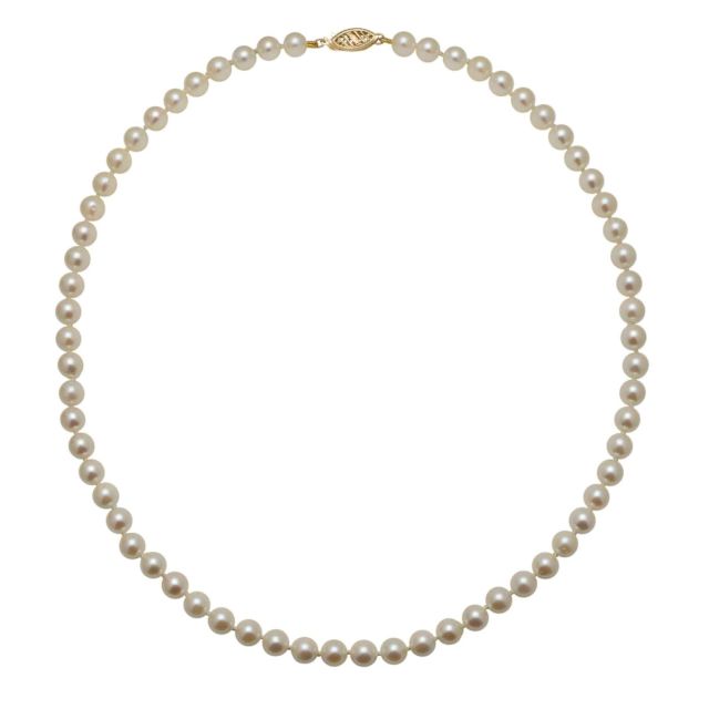 Akoya Pearl Necklace 5.5/6mm on 9ct Clasp