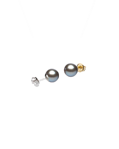 Grey Akoya Stud Earrings | 4.0-4.5 mm 
