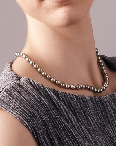 Grey Freshwater Necklaces