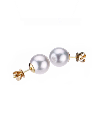 White South Sea Pearl Classic Stud Earring 11.0-11.5 mm
