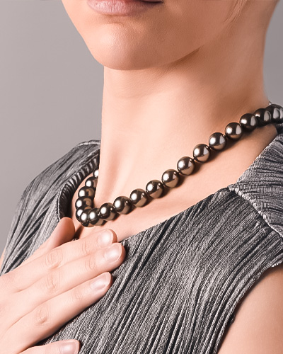 Uniform Colour Tahitian Pearl Necklaces