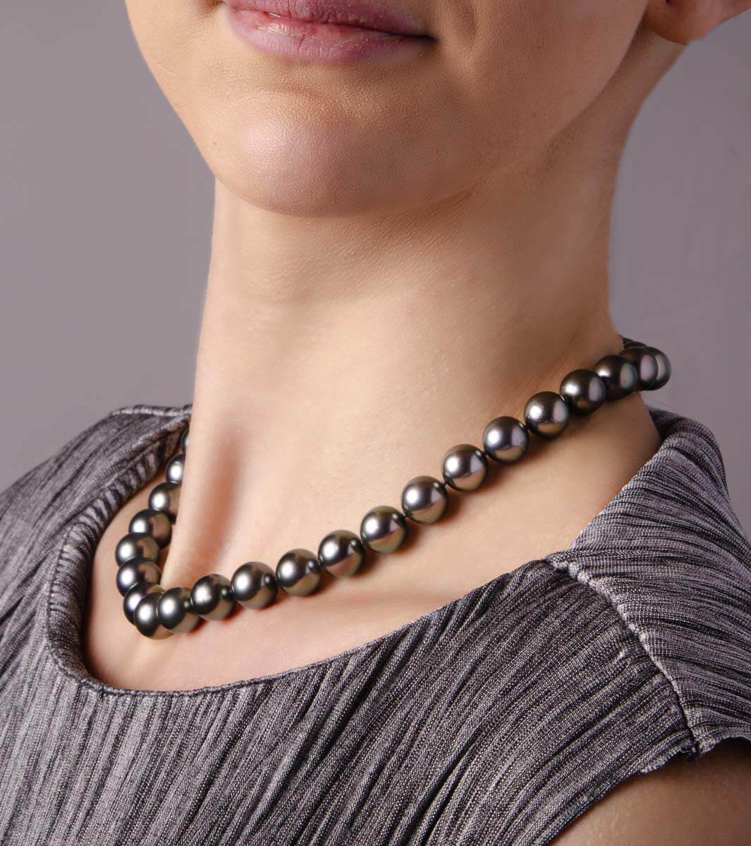 Single Colour Tahitian Pearl Necklaces