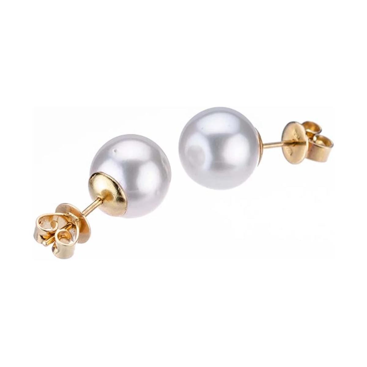 South Sea Cultured Pearl Stud Earrings 10.0-10.5mm | 18ct Yellow Gold 