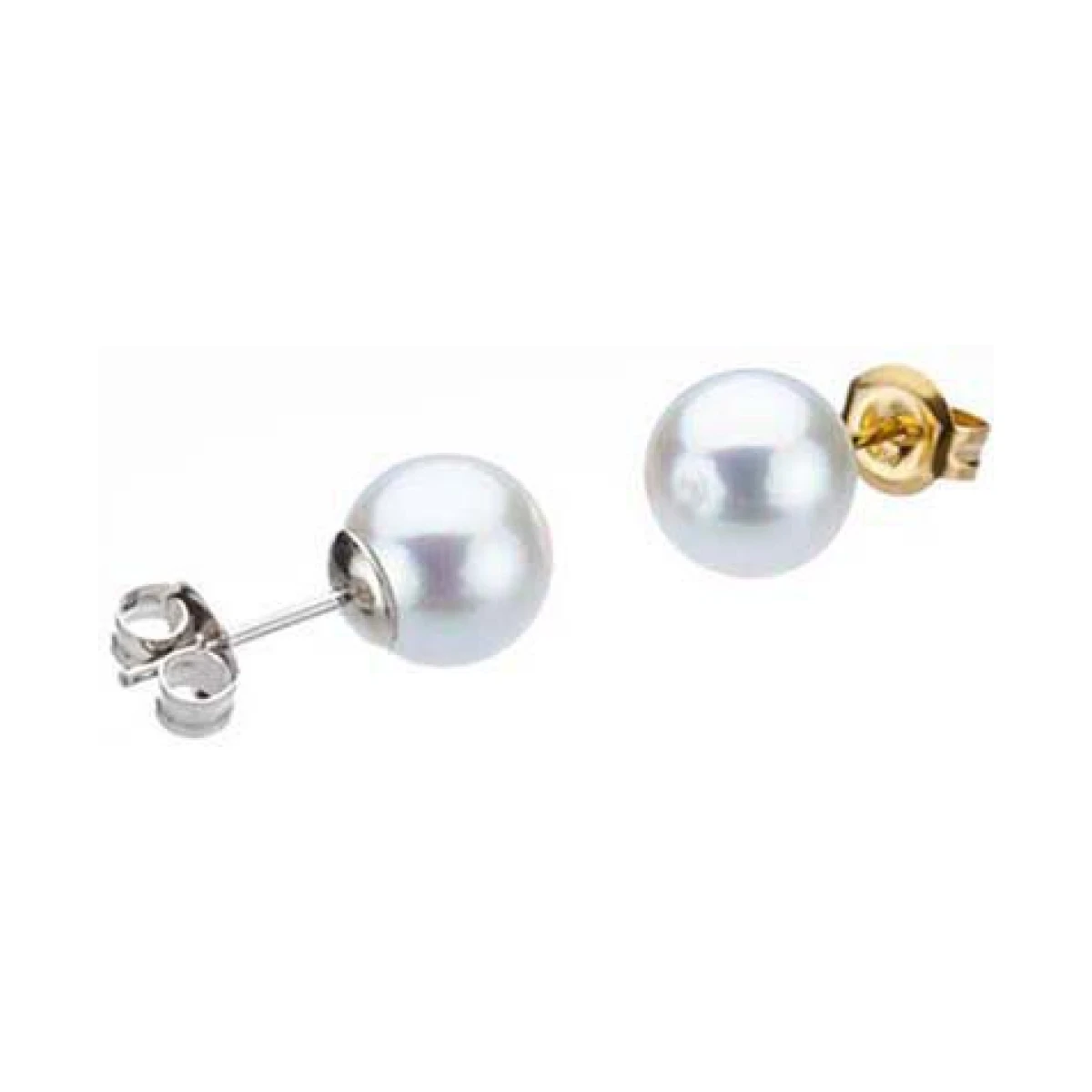 Grey Akoya Stud Earrings  |  4.0-4.5 mm