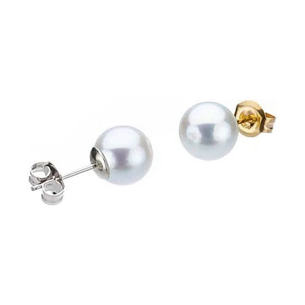 Grey Akoya Stud Earrings  |  5.0-5.5 mm