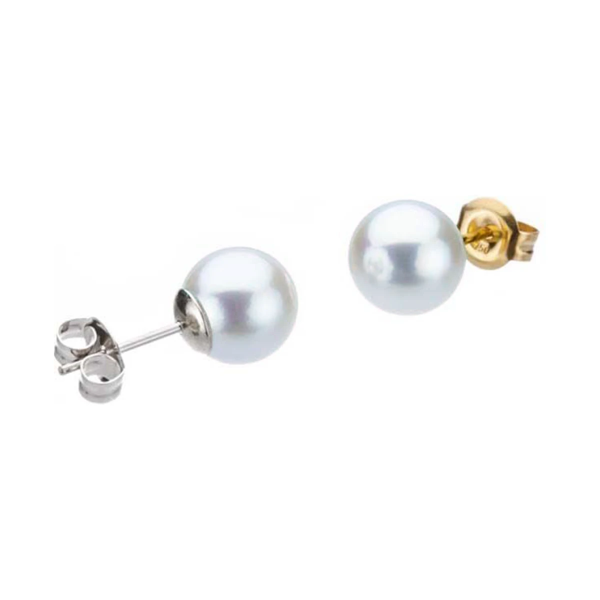 Grey Akoya Stud Earrings  |  8.0-8.5 mm