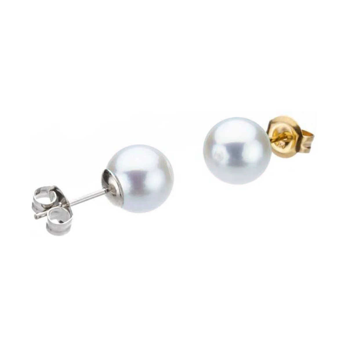Grey Akoya Stud Earrings  |  8.5-9.0 mm