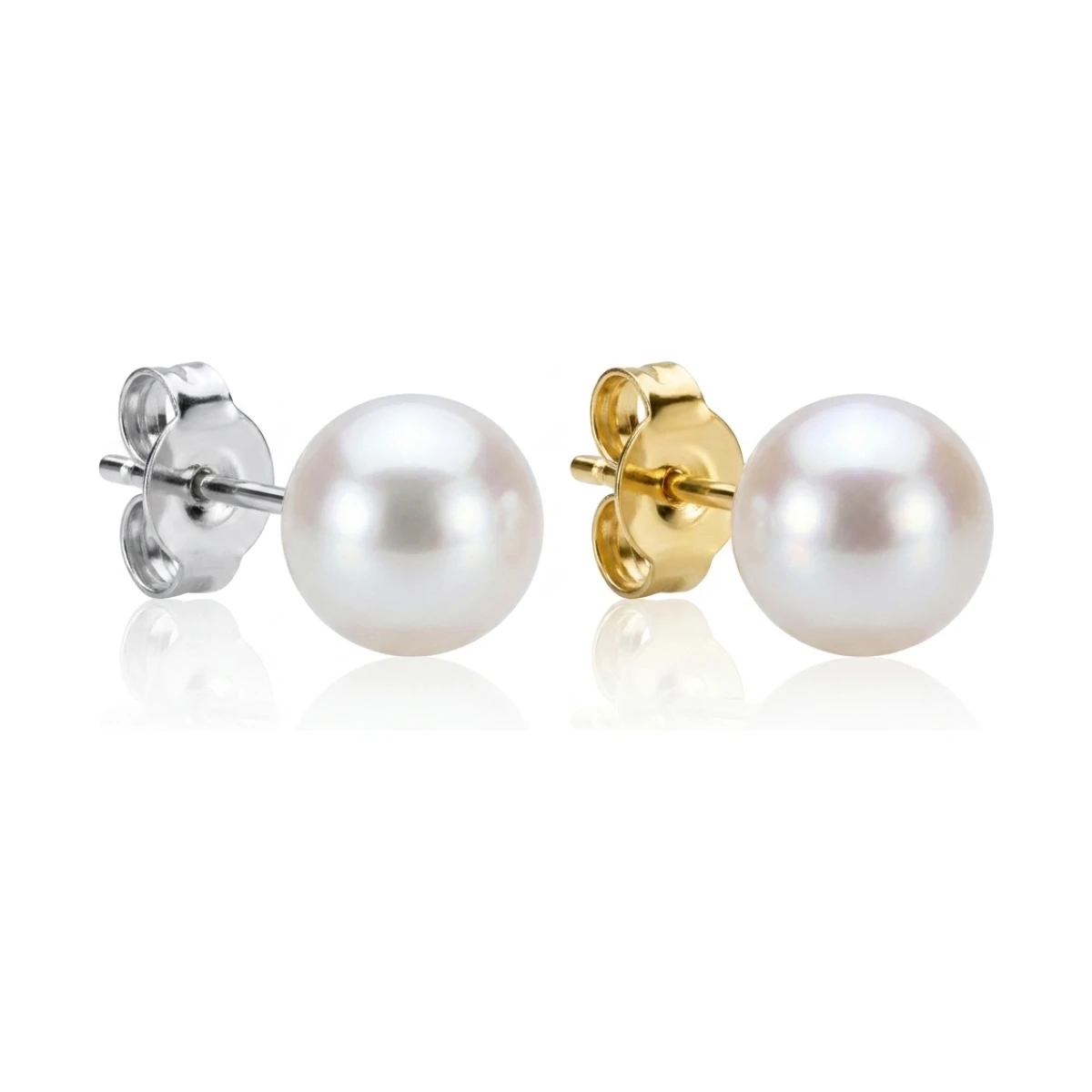 White Akoya Stud Earrings  |  4.0-4.5 mm