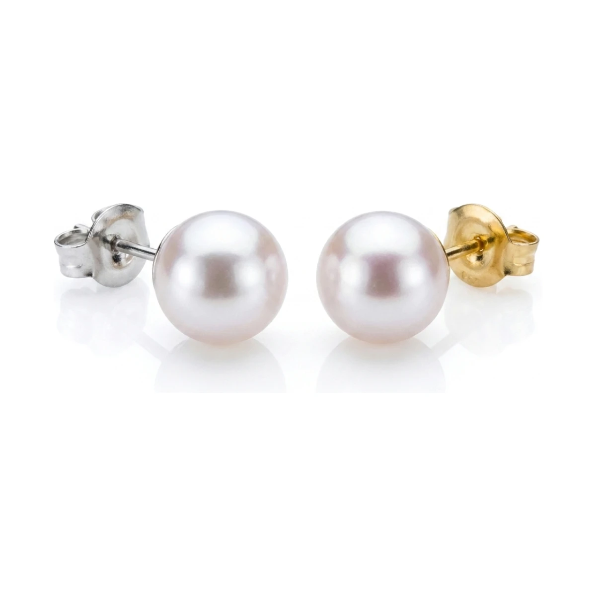 White Akoya Stud Earrings  |  4.5-5.0 mm