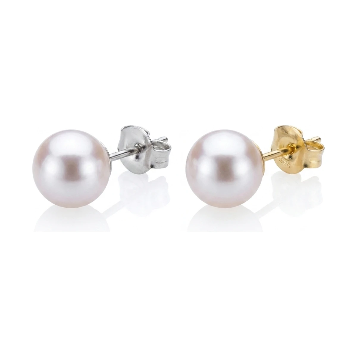 White Akoya Stud Earrings  |  6.0-6.5 mm