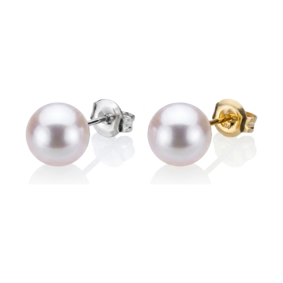 White Akoya Stud Earrings  |  6.5-7.0 mm
