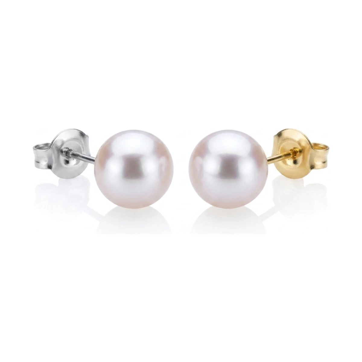 White Akoya Stud Earrings  |  7.5-8.0 mm