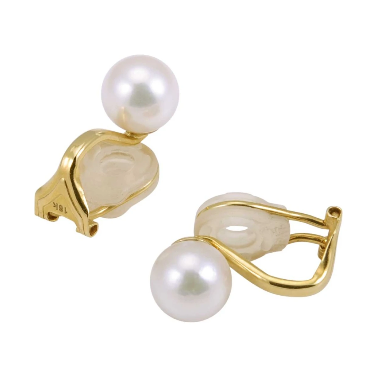 Akoya Pearl Clip-On Earrings  |  18ct Yellow Gold