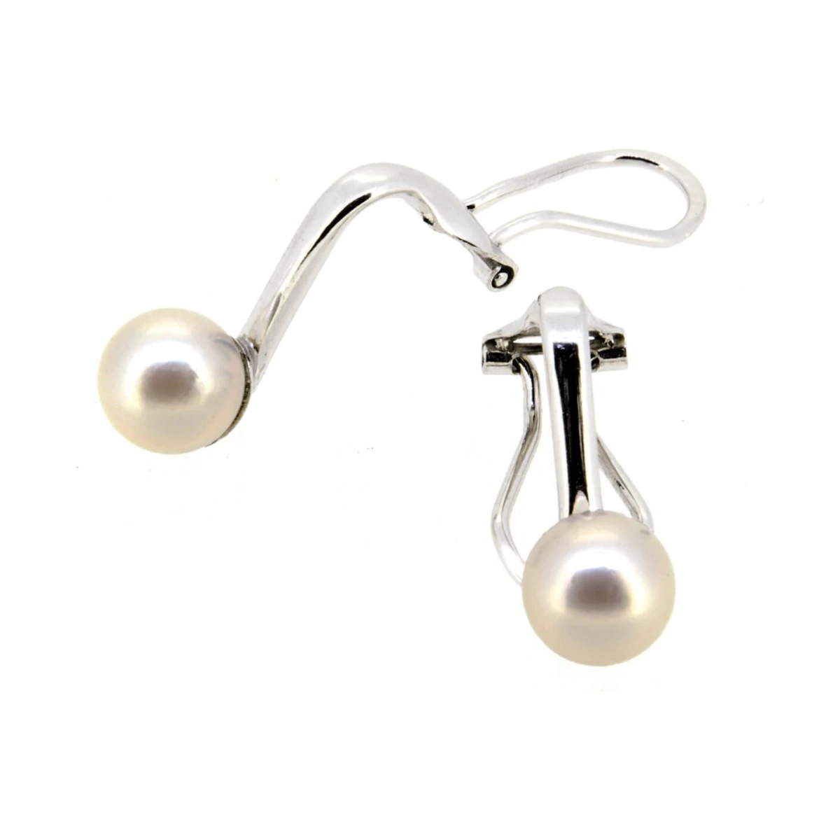 Akoya Pearl Clip-On Stud Earrings 6/6.5mm  |  9ct White Gold