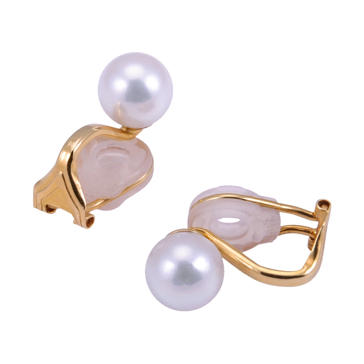 Akoya Pearl Clip-On Stud Earrings 6/6.5mm  |  9ct Yellow Gold