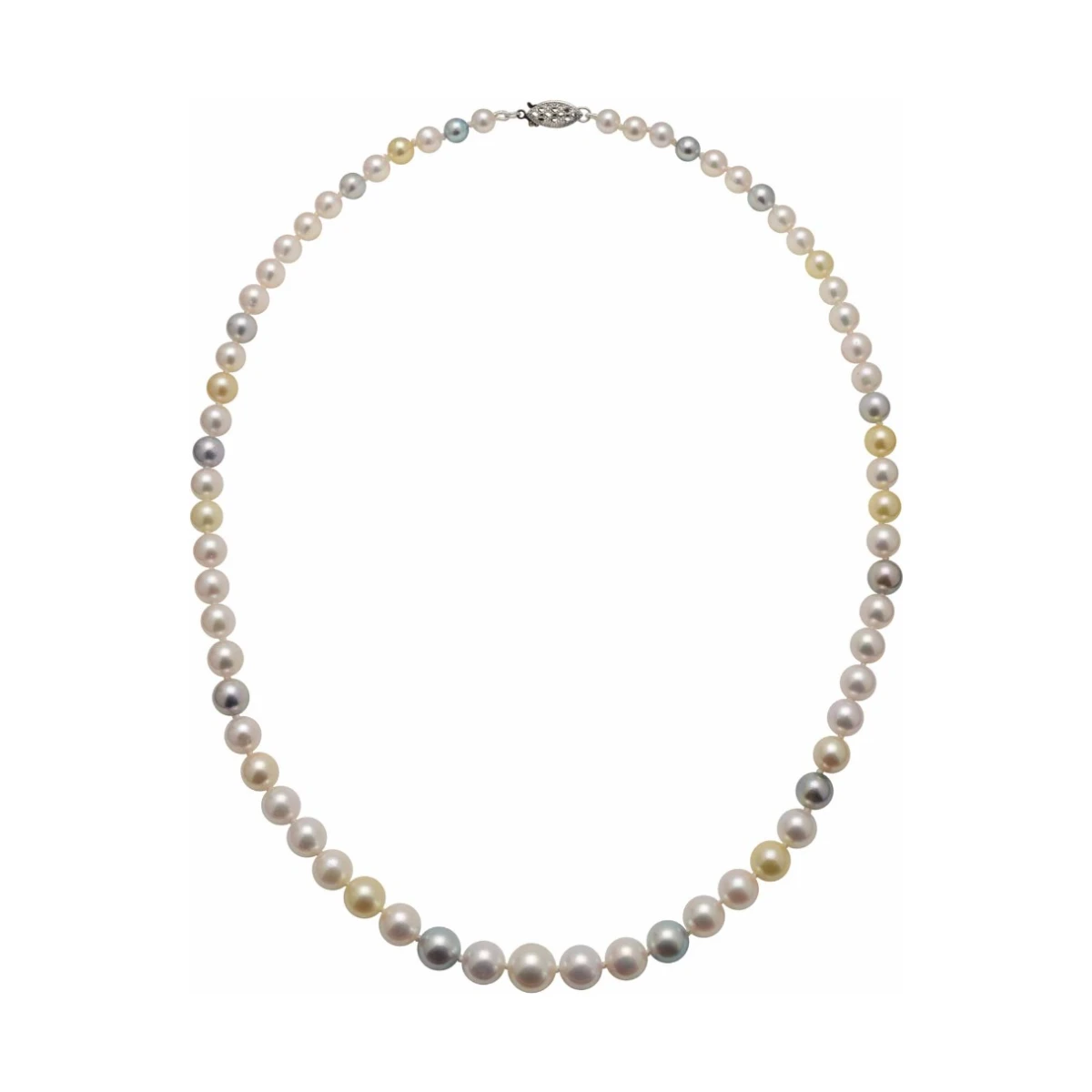 Akoya Pearl Natural Multi-colour Graduated Necklace