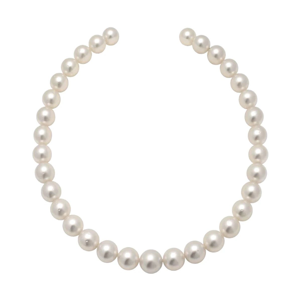 South Sea White Pearl Graduated Necklace 12 To 14mm