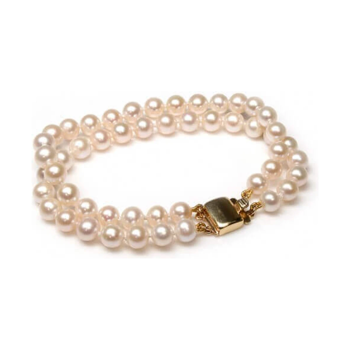 Freshwater Double-Row Bracelet  |  Silver