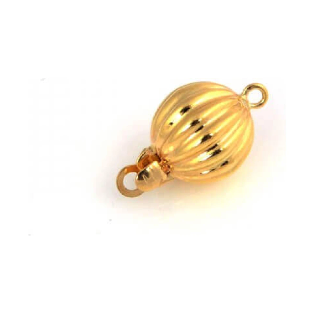 10mm Fluted Ball Clasp 9ct Yellow Gold