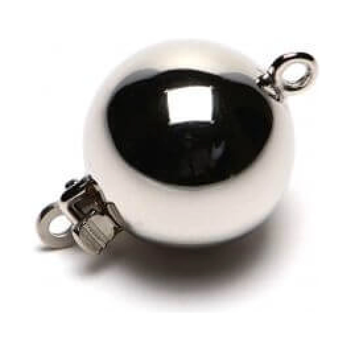 Silver Ball Clasp | 6 mm
