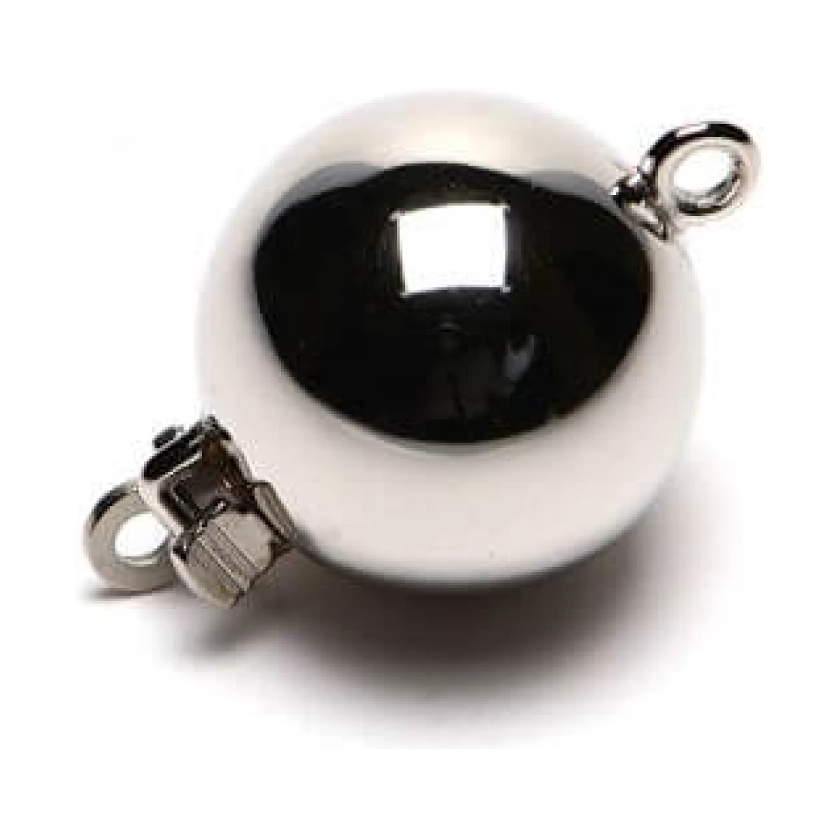 Silver Ball Clasp | 8 mm
