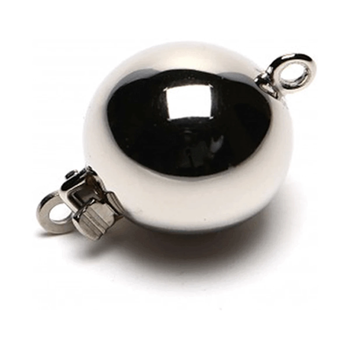 Silver Ball Clasp | 9 mm