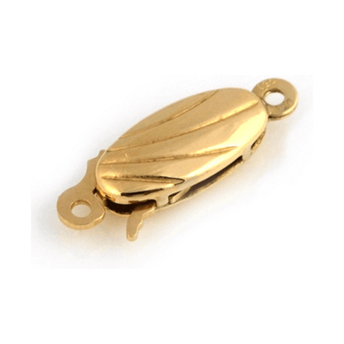 9ct Yellow Gold Fluted Clasp