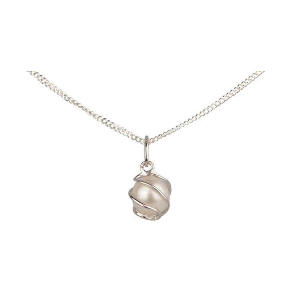  Freshwater Captive Pearl Pendant  |  Silver 