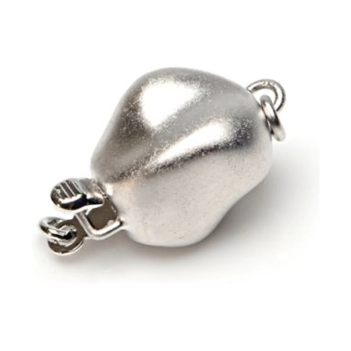 Silver Matte Baroque Shaped Clasp