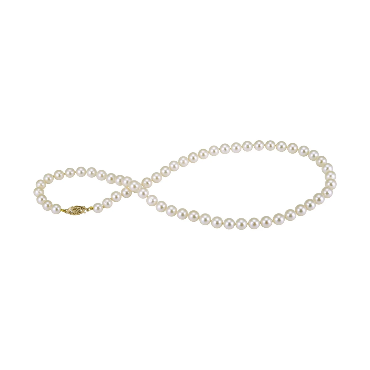 Cream Akoya Pearl Necklace | AA Grade | 6.0-6.5mm