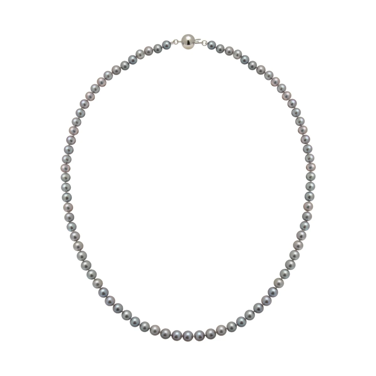 Grey Freshwater Pearl Necklace | AA Grade | 5mm