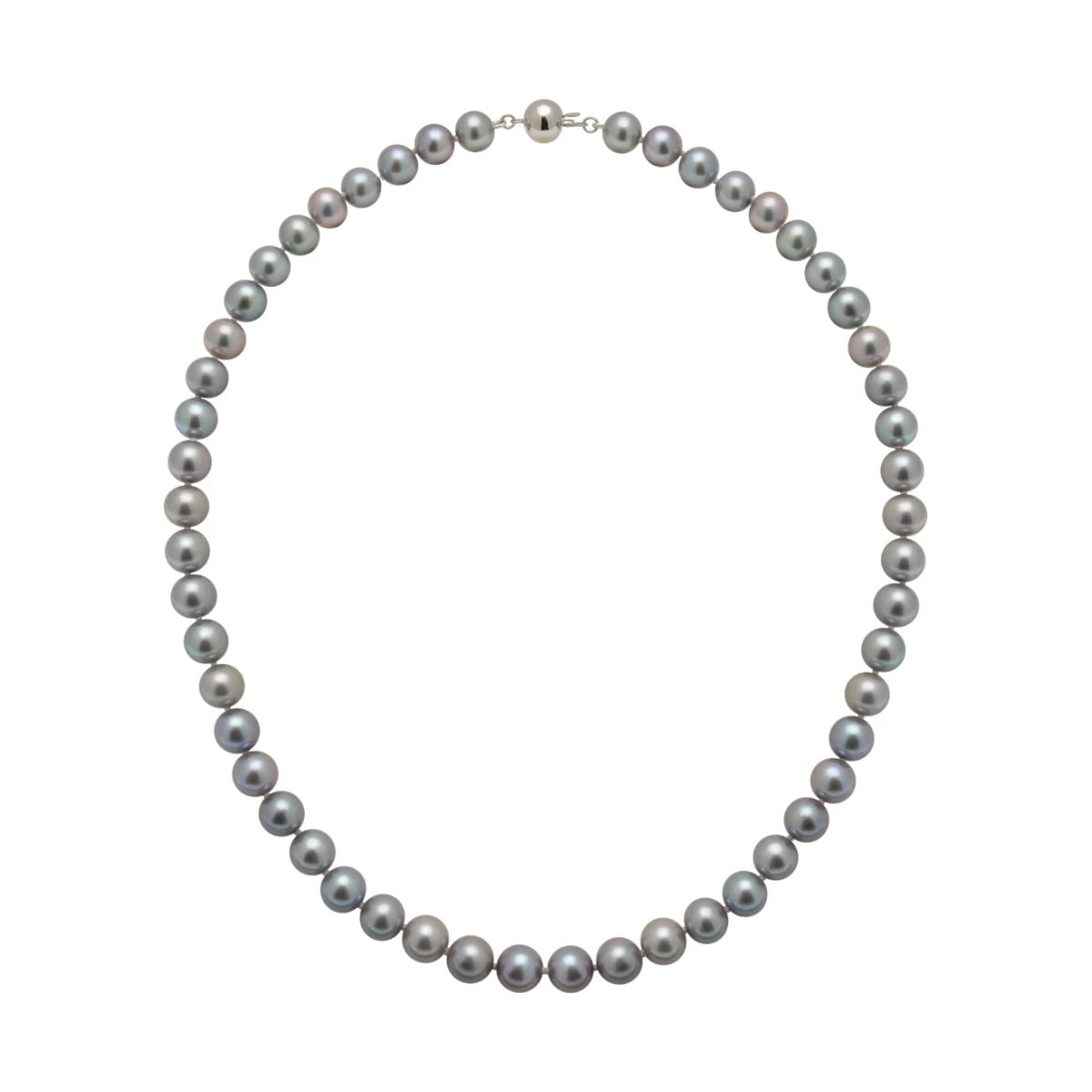 Grey Freshwater Pearl Necklace | AA Grade | 8mm