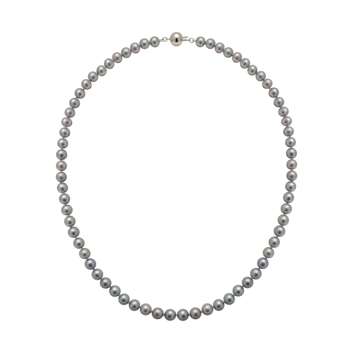 Grey Freshwater Pearl Necklace | AAA Grade | 6mm