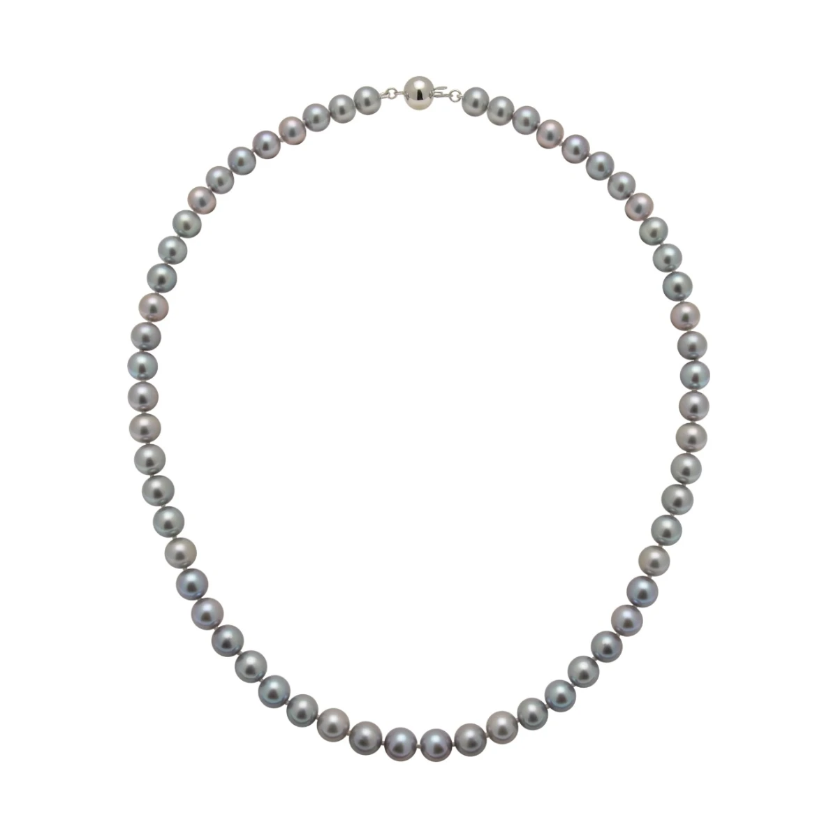 Grey Freshwater Pearl Necklace | AAA Grade | 7mm