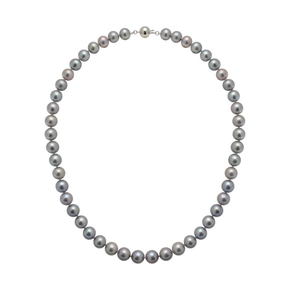 Grey Freshwater Pearl Necklace | AAA Grade | 9mm