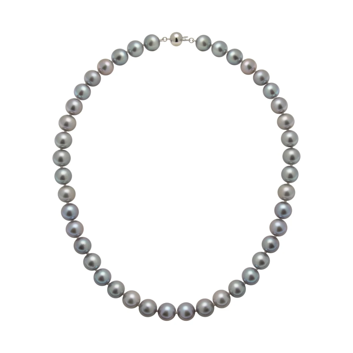 Grey Freshwater Pearl Necklace | AAA Grade | 10mm