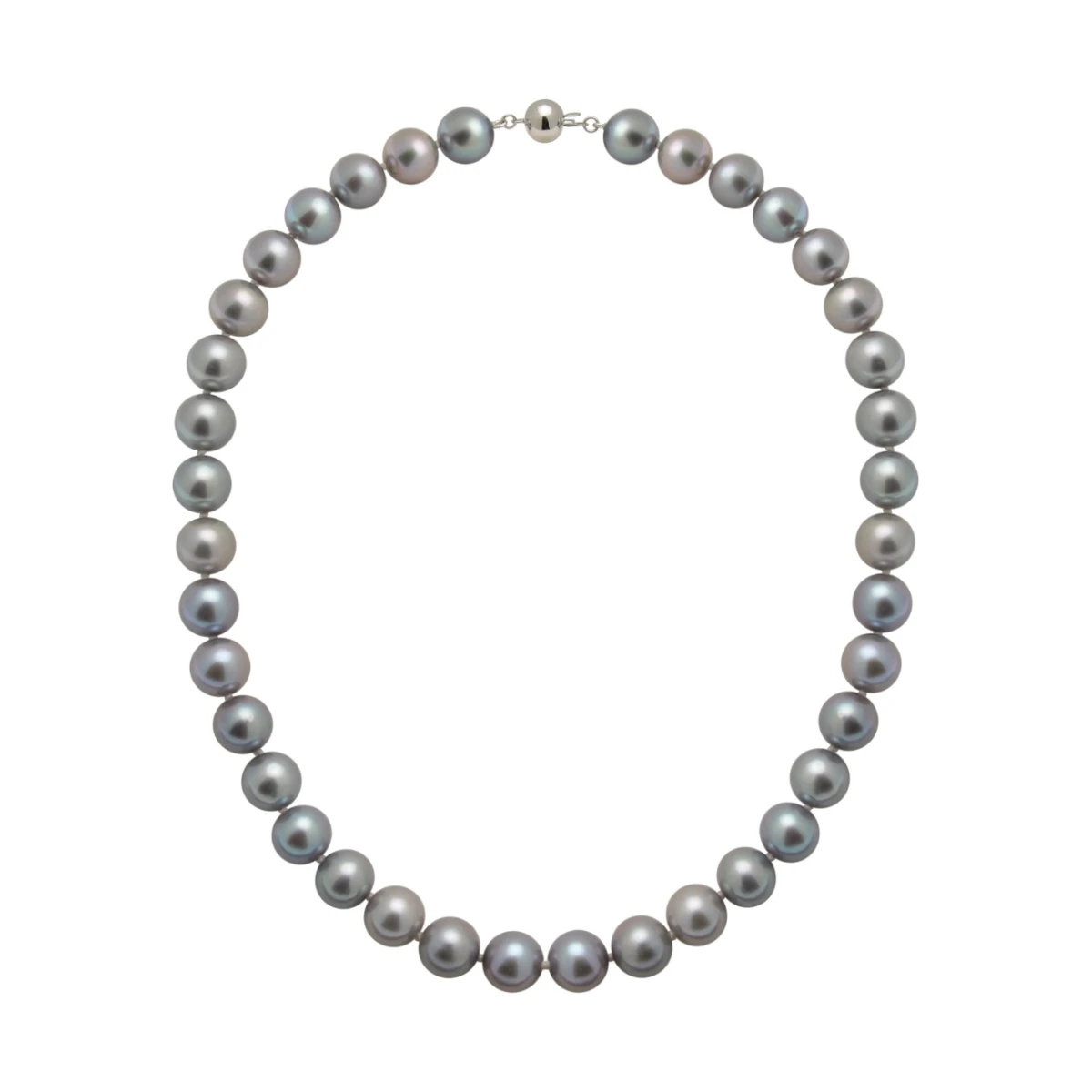 Grey Freshwater Pearl Necklace | AAA Grade | 11mm