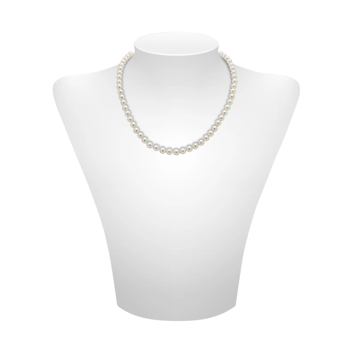 White Akoya Pearl Necklace | AAA Grade | 7.5-8.0 mm
