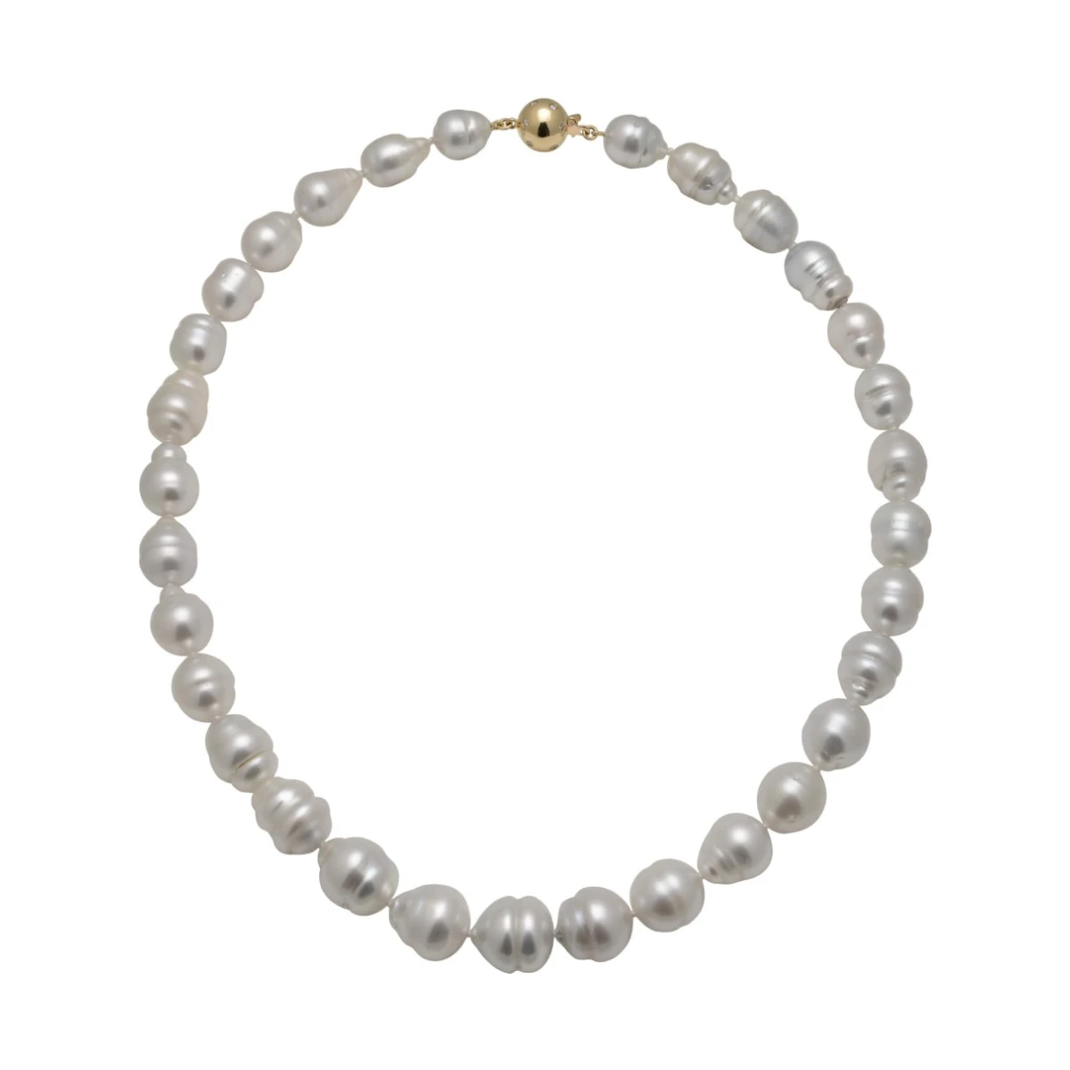South Sea Baroque Pearl Necklace 9.8 to 13 mm
