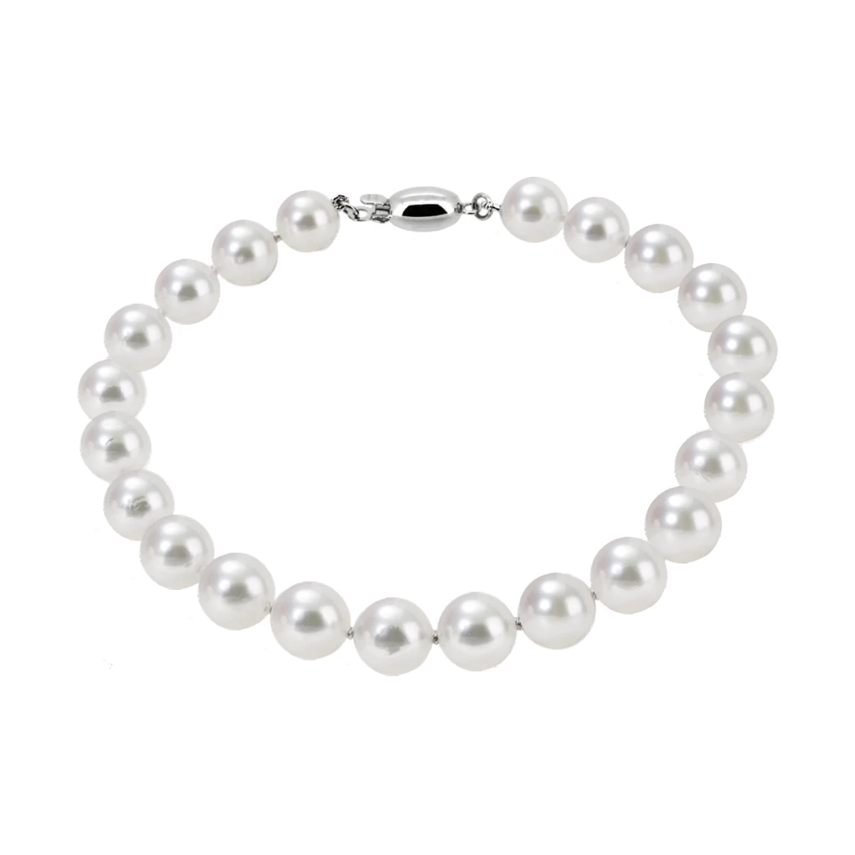 Akoya Pearl Bracelet On 9ct White Gold Clasp