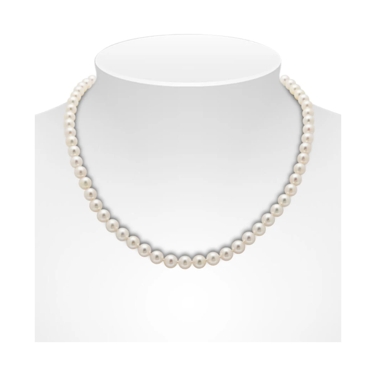 Akoya Pearl Necklace | White AAA Grade | 6.0-6.5mm