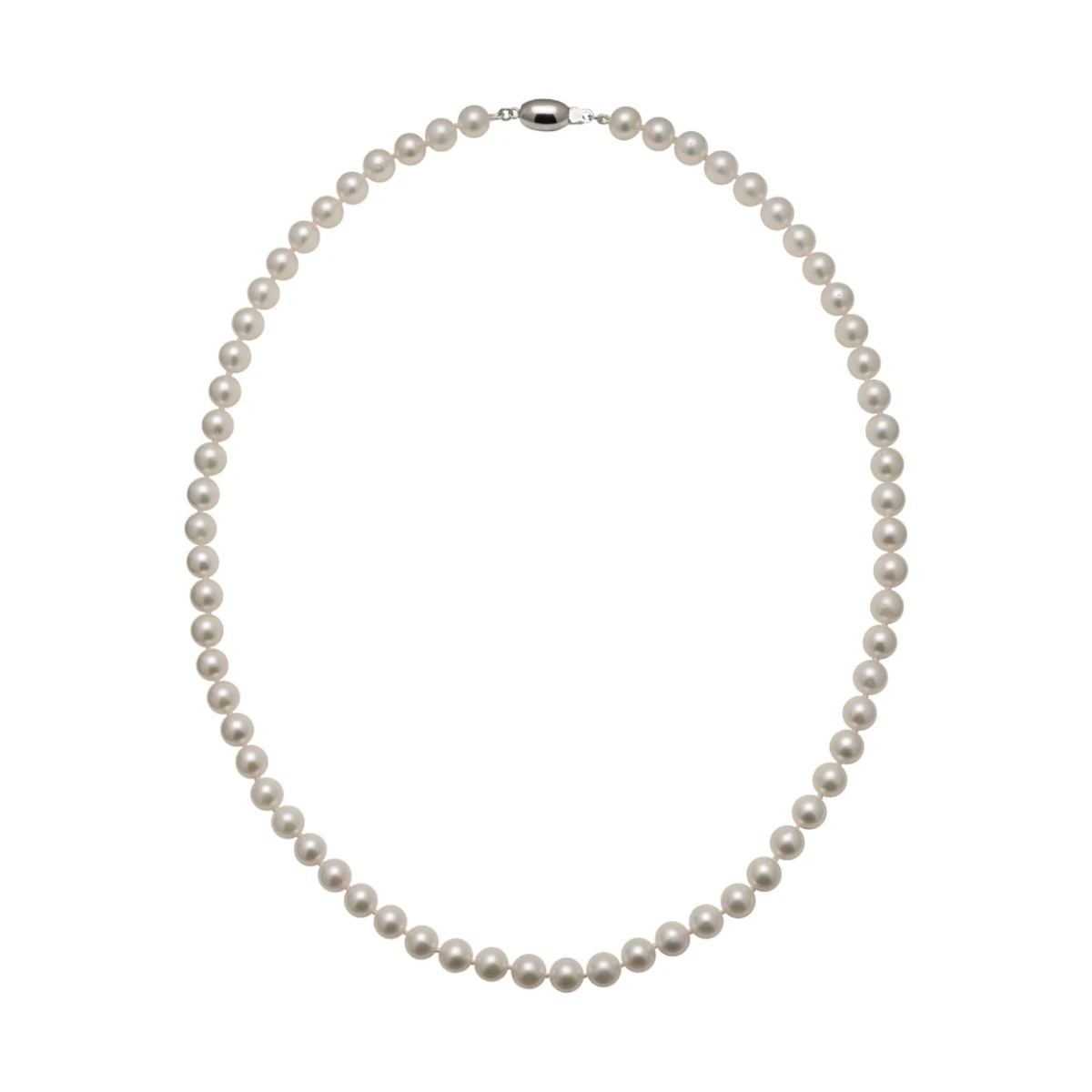 White Akoya Pearl Necklace| AA+ Grade | 6.0-6.5mm