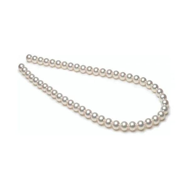 White Akoya Pearl Necklace | Hanadama Grade | 9.0-9.5 mm  