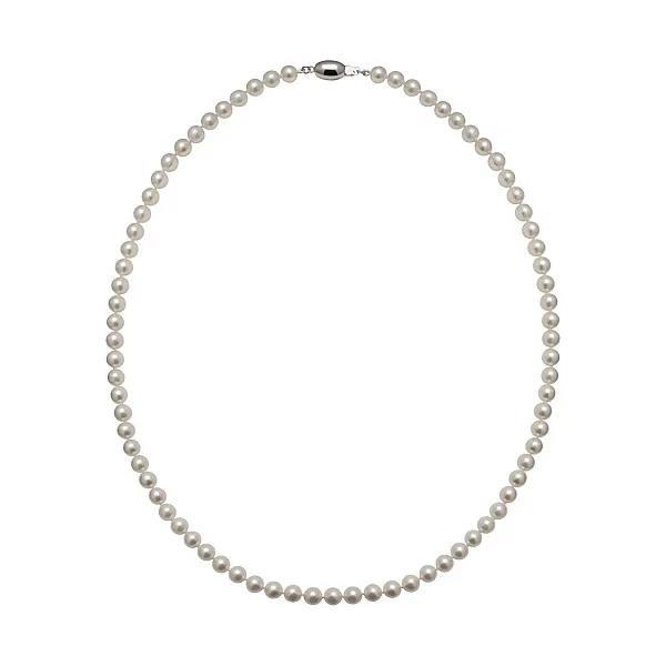 White Akoya Pearl Necklace | AA+ Grade | 5.0-5.5mm