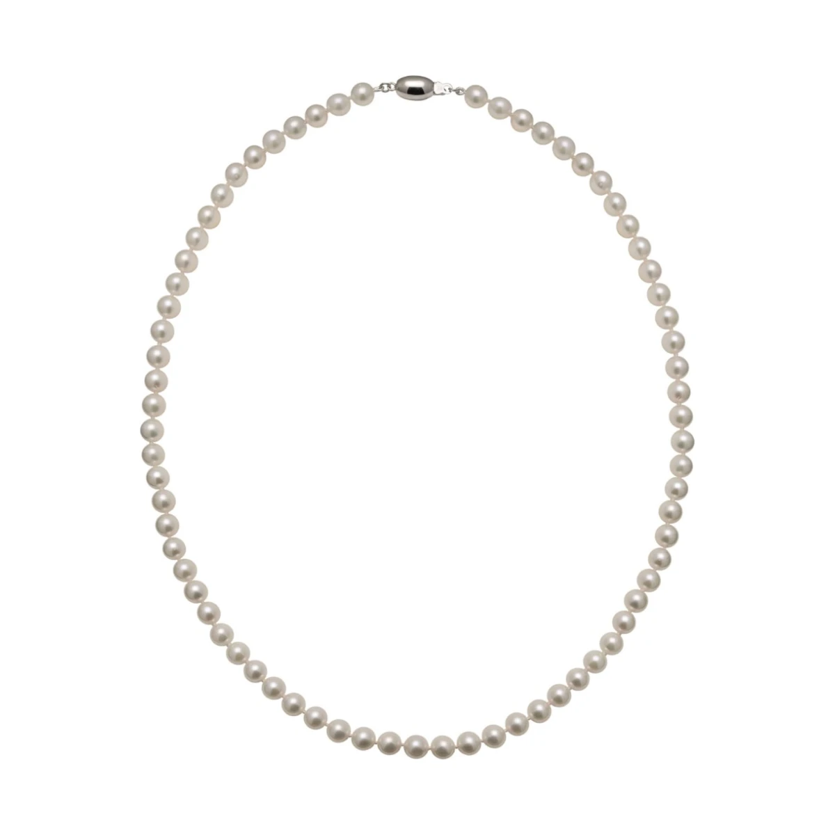 White Akoya Pearl Necklace | AA+ Grade | 5.5-6.0mm