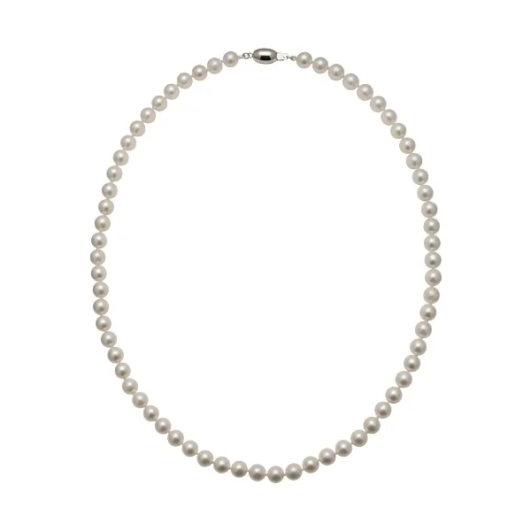 White Akoya Pearl Necklace | AAA Grade | 6.5-7.0mm