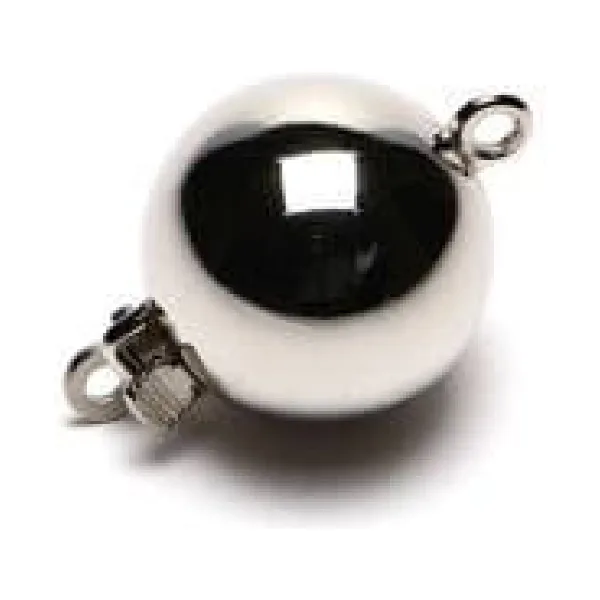 Silver Ball Clasp | 11 mm