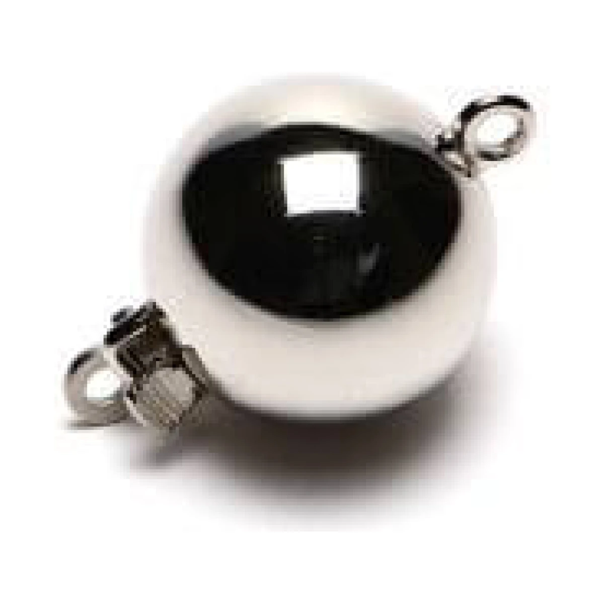 Silver Ball Clasp | 12 mm