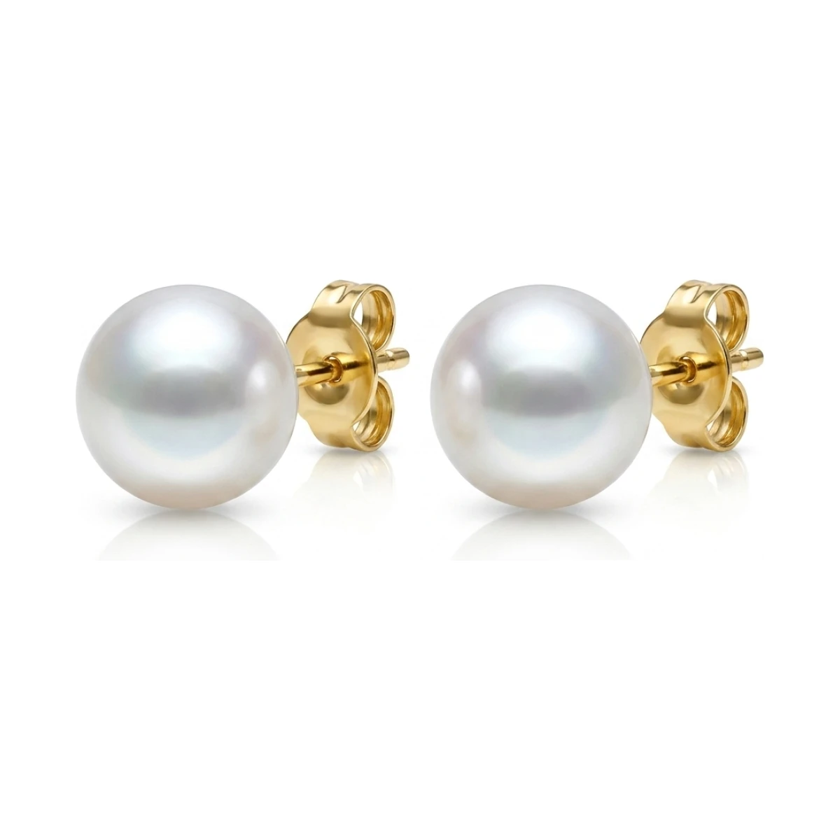 South Sea Cultured Pearl Stud Earrings 10.5-11.0mm | 18ct Yellow Gold 
